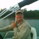 My sweet husband, Mark, taking me fishing.