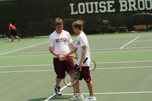 Tanner Davis and Nick McFarland, returning boys doubles and regional semi-finalists 2013.
