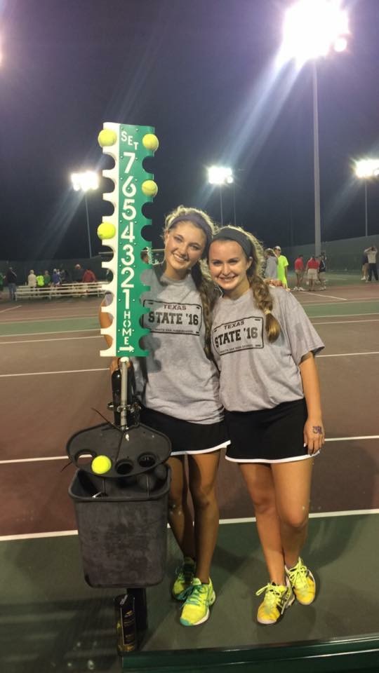 Cayman and Niki at state tourney in College Station. 